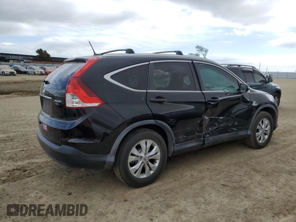 2013 Honda CR-V EX-L with VIN 2HKRM4H75DH615737, listed as a Copart auction lot 50718155 with 140,877 mi miles and Salvage Title. Bid and sale history available at carsss.com. Image 3.