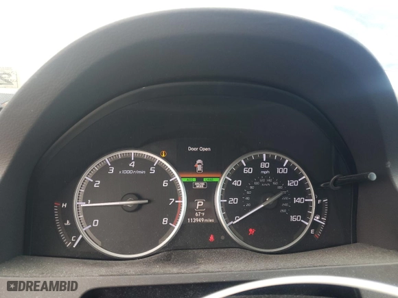 2016 Acura RDX Advance Pkg with VIN 5J8TB4H75GL028015, listed as a Copart auction lot 50467165 with 113,949 mi miles and Salvage Title. Bid and sale history available at carsss.com. Image 9.