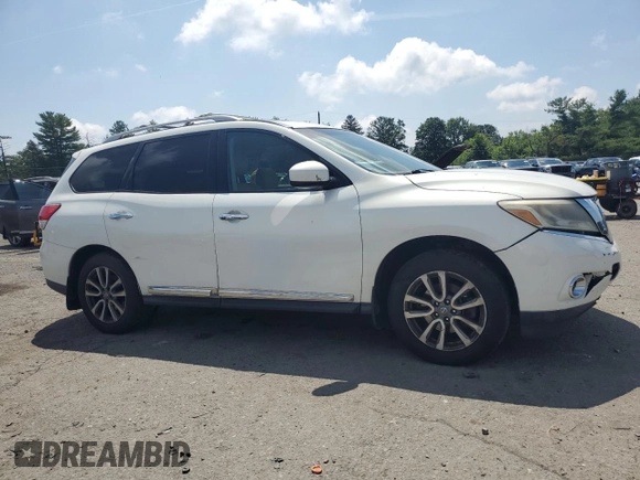 2014 Nissan Pathfinder Platinum with VIN 5N1AR2MN0EC709864, listed as a Copart auction lot 64460765 with 180,654 mi miles and Clean title. Bid and sale history available at DreamBid. Image 4.