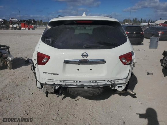 2020 Nissan Pathfinder S with VIN 5N1DR2AN0LC645047, listed as a Copart auction lot 84699254 with 43,275 mi miles and Salvage Title. Bid and sale history available at carsss.com. Image 6.