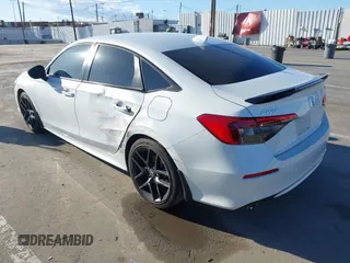 2024 Honda Civic Si with VIN 2HGFE1E51RH470618, listed as a IAAI auction lot 41756006 with 15,056 mi miles and . Bid and sale history available at DreamBid. Image 3.