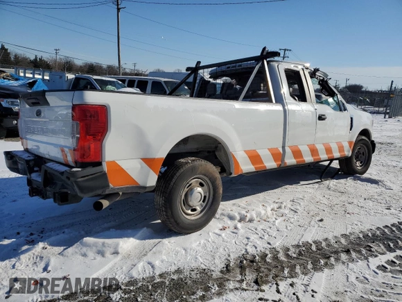 2020 Ford F-250 XL with VIN 1FT7X2A64LED97969, listed as a Copart auction lot 85170604 with Not provided miles and Salvage title. Bid and sale history available at DreamBid. Image 3.
