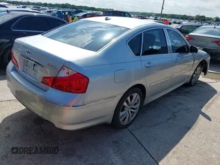 2008 Infiniti M with VIN JNKAY01F38M655160, listed as a IAAI auction lot 42188437 with 154,995 mi miles. Bid and sale history available at carsss.com. Image 4.