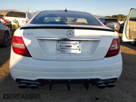 2015 Mercedes-Benz C-Class C 63 AMG with VIN WDDGJ7HB2FG367790, listed as a Copart auction lot 42777815 with 89,816 mi miles and Salvage Title. Bid and sale history available at carsss.com. Image 6.