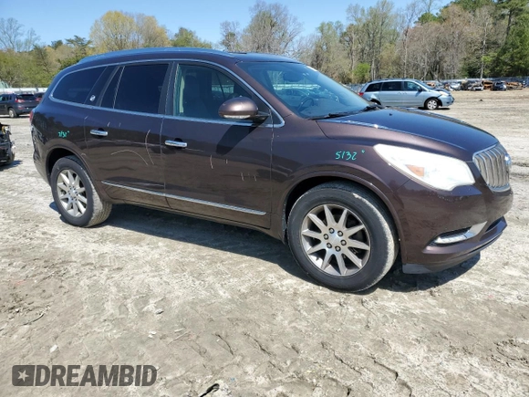 2016 Buick Enclave Leather with VIN 5GAKVBKD5GJ149659, listed as a Copart auction lot 51893065 with 201,585 mi miles and Salvage Title. Bid and sale history available at carsss.com. Image 4.
