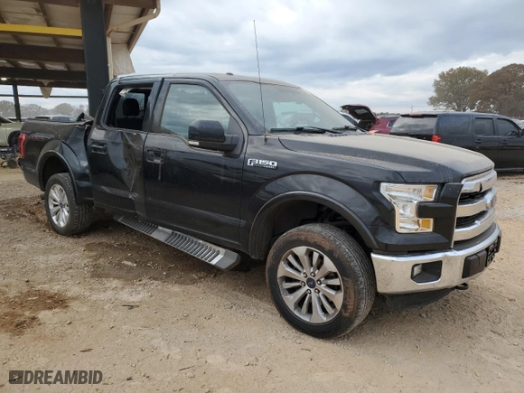 2015 Ford F-150 XLT with VIN 1FTEW1EFXFFC03572, listed as a Copart auction lot 82818204 with 64,134 mi miles and Salvage Title. Bid and sale history available at carsss.com. Image 4.