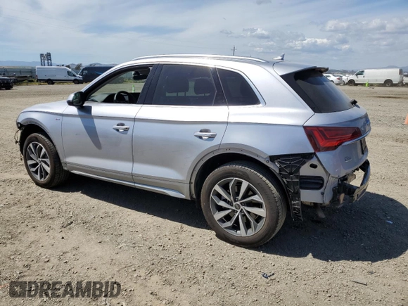 2023 Audi Q5 S line Premium Plus with VIN WA1EAAFY9P2134441, listed as a Copart auction lot 56649915 with 13,392 mi miles and Salvage title. Bid and sale history available at DreamBid. Image 2.