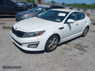 2015 Kia Optima LX with VIN 5XXGM4A7XFG368926, listed as a IAAI auction lot 41964887 with 136,681 mi miles. Bid and sale history available at carsss.com. Image 2.
