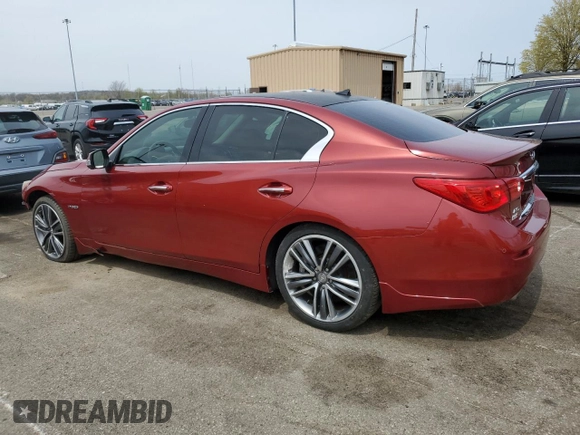 2014 Infiniti Q50 Hybrid Premium with VIN JN1AV7AR2EM702478, listed as a Copart auction lot 53332775 with 115,142 mi miles and Clean Title. Bid and sale history available at DreamBid. Image 2.