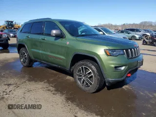 2021 Jeep Grand Cherokee Trailhawk with VIN 1C4RJFLT8MC500800, listed as a Copart auction lot 52328545 with 45,761 mi miles and Salvage Title. Bid and sale history available at carsss.com. Image 4.