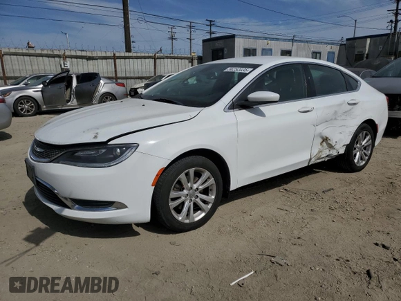 2015 Chrysler 200 Limited with VIN 1C3CCCAB5FN695680, listed as a Copart auction lot 56252035 with 161,421 mi miles and Salvage Title. Bid and sale history available at DreamBid. Image 1.