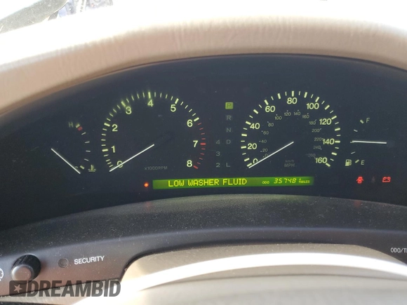 2000 Lexus LS 400 with VIN JT8BH28F9Y0171927, listed as a Copart auction lot 53521515 with 357,481 mi miles and Salvage Title. Bid and sale history available at carsss.com. Image 9.