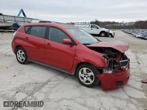 2009 Pontiac Vibe w/1SA with VIN 5Y2SP67859Z466325, listed as a Copart auction lot 82521294 with 129,191 mi miles and Salvage Title. Bid and sale history available at carsss.com. Image 4.