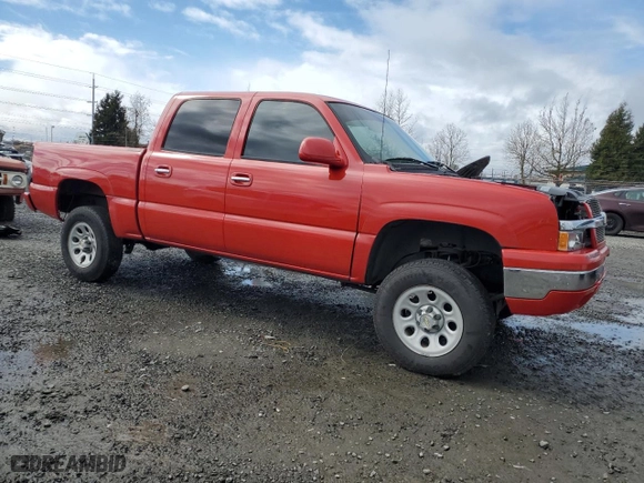 2004 Chevrolet Silverado 1500 Crew Cab LS with VIN 2GCEC13T541376020, listed as a Copart auction lot 47420745 with 239,497 mi miles and Salvage Title. Bid and sale history available at carsss.com. Image 4.