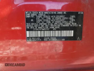 2009 Toyota RAV4 Ltd with VIN 2T3ZK31V19W003107, listed as a Copart auction lot 41834805 with 216,870 mi miles and Salvage Title. Bid and sale history available at carsss.com. Image 13.