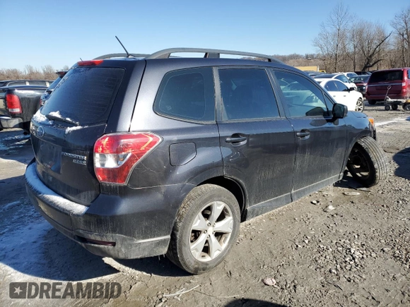 2015 Subaru Forester 2.5i with VIN JF2SJABC8FH574229, listed as a Copart auction lot 44624595 with 246,922 mi miles and Salvage title. Bid and sale history available at DreamBid. Image 3.