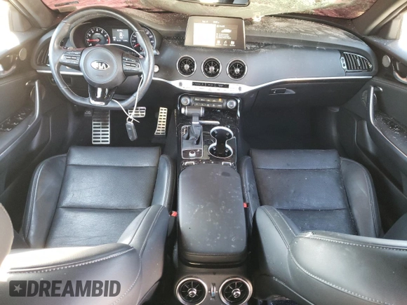 2020 Kia Stinger GT-Line with VIN KNAE15LA3L6079196, listed as a Copart auction lot 45586955 with 31,948 mi miles and Salvage Title. Bid and sale history available at DreamBid. Image 8.
