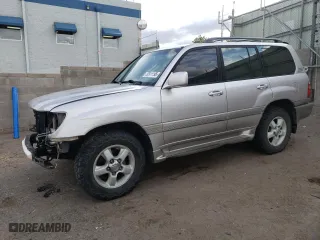 2001 Toyota Land Cruiser with VIN JTEHT05J912005517, listed as a Copart auction lot 50911195 with 273,929 mi miles and Salvage Title. Bid and sale history available at carsss.com. Image 1.