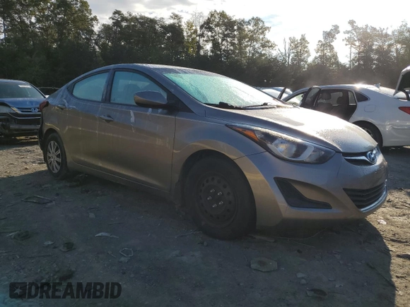 2016 Hyundai Elantra SE with VIN 5NPDH4AE6GH670323, listed as a Copart auction lot 88052915 with 47,876 mi miles and Non Repairable. Bid and sale history available at DreamBid. Image 4.