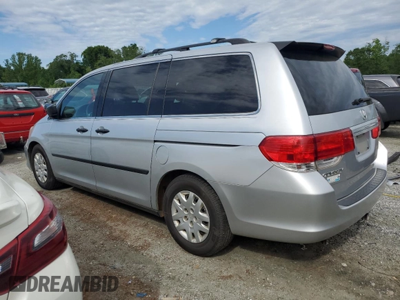 2010 Honda Odyssey LX with VIN 5FNRL3H25AB027316, listed as a Copart auction lot 57937805 with 181,551 mi miles and Salvage title. Bid and sale history available at DreamBid. Image 2.