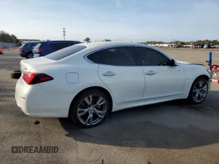 2015 Infiniti Q70 with VIN JN1BY1AR6FM561375, listed as a Copart auction lot 46578795 with 147,080 mi miles and Salvage title. Bid and sale history available at DreamBid. Image 3.
