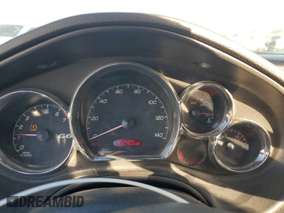 2008 Pontiac G6 GT with VIN 1G2ZH36N684249139, listed as a Copart auction lot 87911865 with 102,405 mi miles and Clean Title. Bid and sale history available at carsss.com. Image 9.