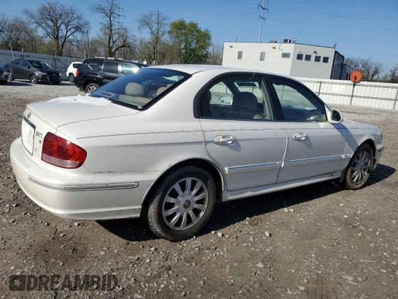 2003 Hyundai Sonata GLS with VIN KMHWF35H53A848507, listed as a Copart auction lot 51695225 with 106,863 mi miles and Salvage Title. Bid and sale history available at carsss.com. Image 3.