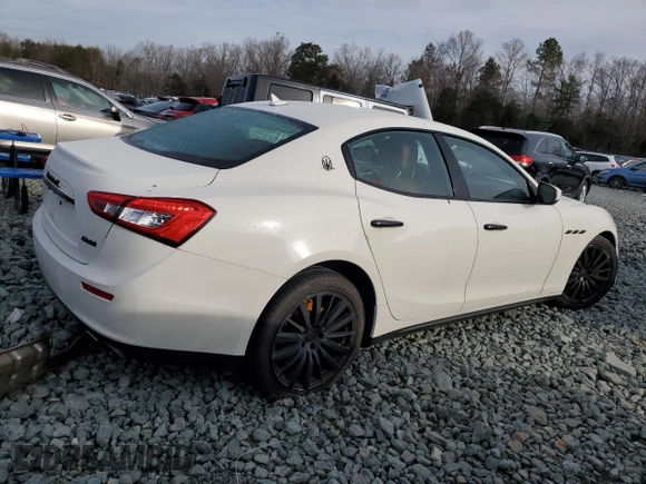 2017 Maserati Ghibli with VIN ZAM57XSAXH1217301, listed as a Copart auction lot 40090954 with 107,514 mi miles. Bid and sale history available at carsss.com. Image 3.