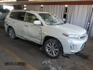 2013 Toyota Highlander Hybrid Limited with VIN JTEDC3EH9D2014297, listed as a Copart auction lot 45854775 with 0 mi miles and Salvage Title. Bid and sale history available at carsss.com. Image 4.