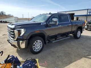 2024 GMC Sierra 2500HD SLT with VIN 1GT49NE74RF128701, listed as a Copart auction lot 48521215 with 46,086 mi miles and Salvage title. Bid and sale history available at DreamBid. Image 1.