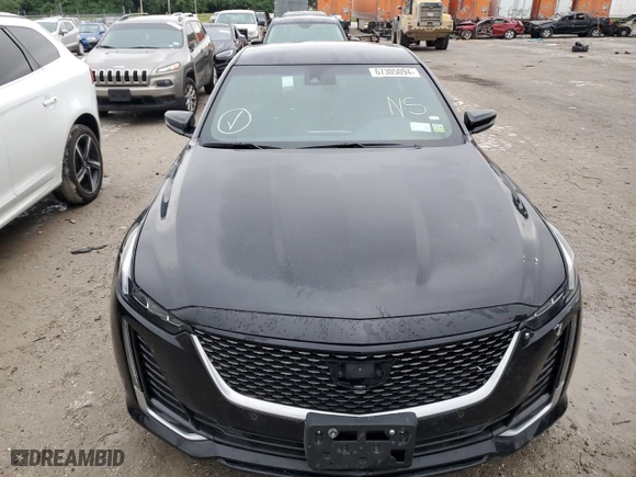 2022 Cadillac CT5 Premium Luxury with VIN 1G6DN5RKXN0121584, listed as a Copart auction lot 67305094 with 0 mi miles and Salvage Title. Bid and sale history available at carsss.com. Image 5.