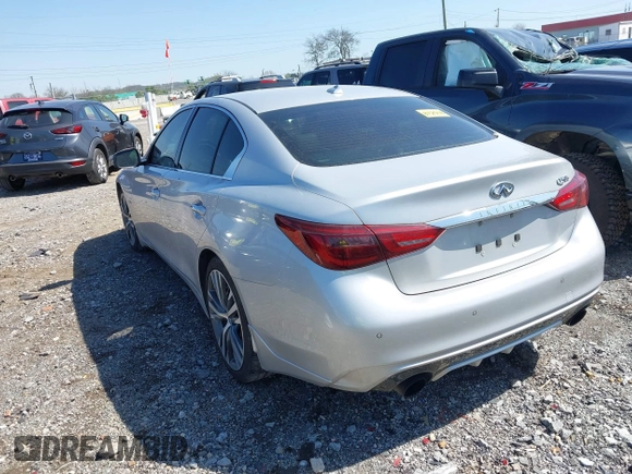2018 Infiniti Q50 3.0t LUXE with VIN JN1EV7AP8JM355426, listed as a IAAI auction lot 41990581 with 73,042 mi miles. Bid and sale history available at carsss.com. Image 3.
