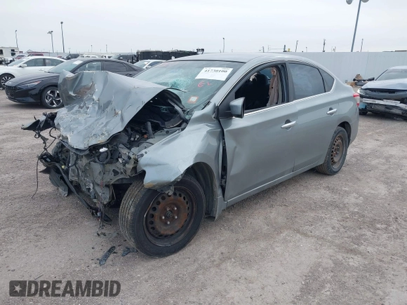 2013 Nissan Sentra SV with VIN 3N1AB7AP9DL653733, listed as a IAAI auction lot 41730100 with Not Provided miles and . Bid and sale history available at DreamBid. Image 2.