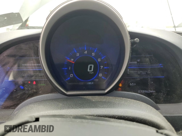 2011 Honda CR-Z EX with VIN JHMZF1D67BS010668, listed as a Copart auction lot 51180545 with 73,962 mi miles and Salvage Title. Bid and sale history available at carsss.com. Image 9.