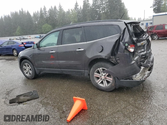 2015 Chevrolet Traverse LT with VIN 1GNKVGKD6FJ265597, listed as a Copart auction lot 55093755 with 118,480 mi miles and Salvage Title. Bid and sale history available at DreamBid. Image 2.
