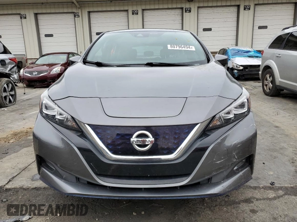 2022 Nissan LEAF SV Plus with VIN 1N4BZ1CV7NC562646, listed as a Copart auction lot 80796494 with 45,477 mi miles and Salvage Title. Bid and sale history available at DreamBid. Image 5.