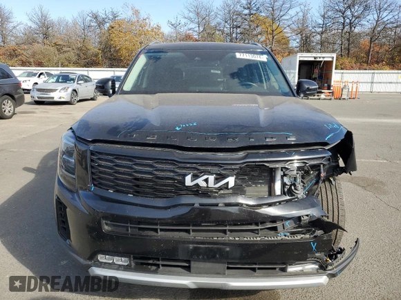 2022 Kia Telluride EX with VIN 5XYP3DHC6NG298728, listed as a Copart auction lot 77113074 with 27,690 mi miles and Salvage title. Bid and sale history available at DreamBid. Image 5.