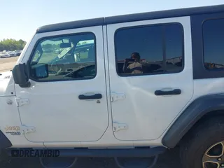 2018 Jeep Wrangler Unlimited Sport S z VIN 1C4HJXDG0JW142895, wystawiony jako IAAI lot #41989238 z przebiegiem 75 802 mil mil oraz . Historia ofert i sprzedaży dostępna na DreamBid. Obrazek 14.