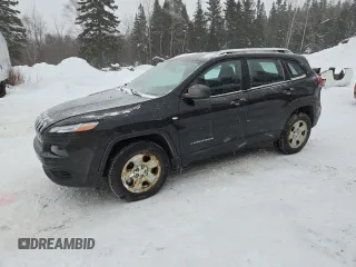2015 Jeep Cherokee Sport with VIN 1C4PJMAB1FW609087, listed as a Copart auction lot 42592075 with 123,093 mi miles and Salvage Title. Bid and sale history available at carsss.com. Image 1.