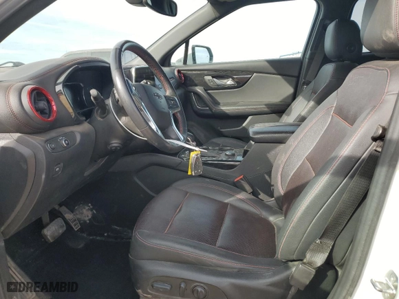 2022 Chevrolet Blazer RS with VIN 3GNKBERS6NS143918, listed as a Copart auction lot 45408965 with 104,253 mi miles and Salvage Title. Bid and sale history available at carsss.com. Image 7.