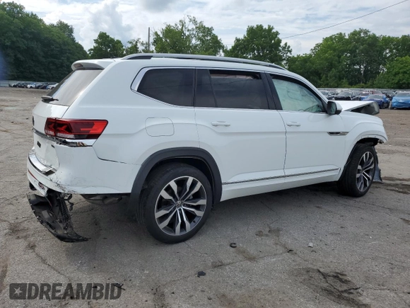 2022 Volkswagen Atlas SEL Premium R-Line with VIN 1V2FR2CA8NC502145, listed as a Copart auction lot 64388755 with Not provided miles and Salvage title. Bid and sale history available at DreamBid. Image 3.