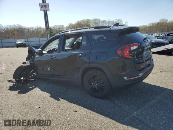 2023 GMC Terrain AT4 with VIN 3GKALYEG7PL246044, listed as a Copart auction lot 53445975 with 43,246 mi miles and Non repairable. Bid and sale history available at DreamBid. Image 2.