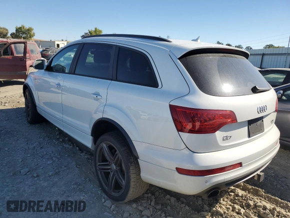 2015 Audi Q7 S line Prestige z VIN WA1DGAFE1FD017150, wystawiony jako Copart lot #67568584 z przebiegiem 128 221 mil mil oraz Szkoda całkowita • Salvage title. Historia ofert i sprzedaży dostępna na DreamBid. Obrazek 2.
