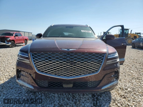 2021 Genesis GV80 with VIN KMUHCESC7MU044023, listed as a Copart auction lot 51942605 with 58,038 mi miles and Salvage title. Bid and sale history available at DreamBid. Image 12.