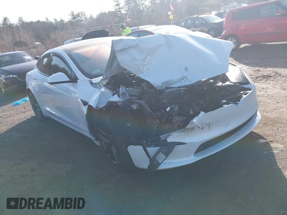 2023 Tesla Model S Plaid with VIN 5YJSA1E64PF512509, listed as a IAAI auction lot 41086678 with Not provided miles and . Bid and sale history available at DreamBid. Image 1.