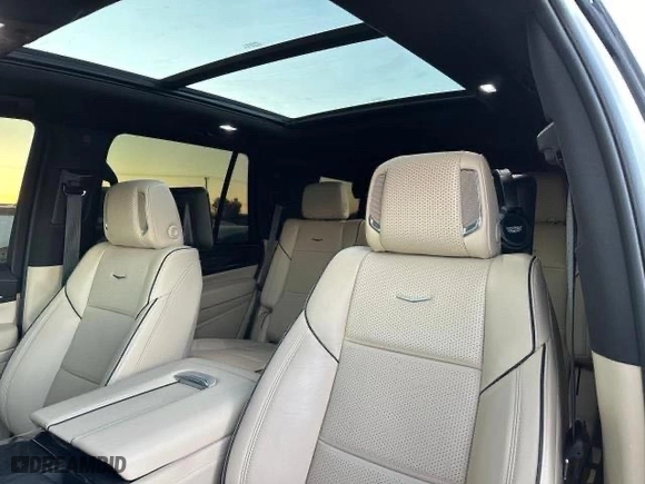 2023 Cadillac Escalade 4WD Premium Luxury with VIN 1GYS4BKL9PR309644, listed as a Copart auction lot 80158294 with 63,200 mi miles and Clean Title. Bid and sale history available at carsss.com. Image 9.