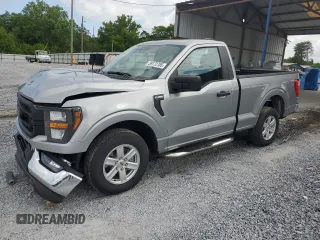 2023 Ford F-150 XL with VIN 1FTMF1C57PKF86630, listed as a Copart auction lot 59172785 with 14,840 mi miles and Salvage title. Bid and sale history available at DreamBid. Image 1.
