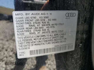 2015 Audi Q7 Premium Plus with VIN WA1LGAFE9FD012371, listed as a Copart auction lot 59772625 with 105,212 mi miles and Salvage title. Bid and sale history available at DreamBid. Image 12.