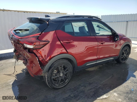 2021 Nissan Kicks SR with VIN 3N1CP5DV6ML539603, listed as a Copart auction lot 48138625 with 56,996 mi miles and Non Repairable. Bid and sale history available at carsss.com. Image 3.