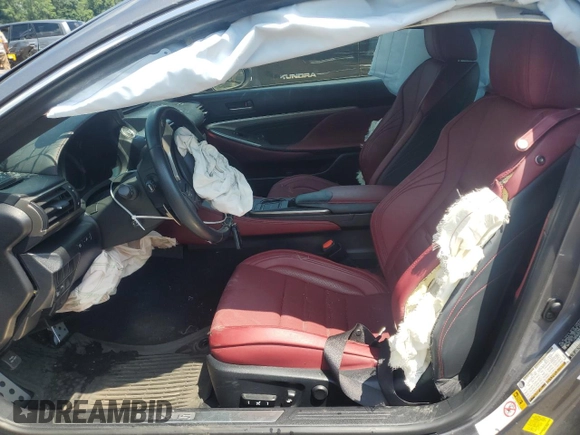 2015 Lexus RC 350 F Sport z VIN JTHSE5BC0F5004302, wystawiony jako Copart lot #62774505 z przebiegiem Nie podano mil oraz Szkoda całkowita • Salvage title. Historia ofert i sprzedaży dostępna na DreamBid. Obrazek 7.